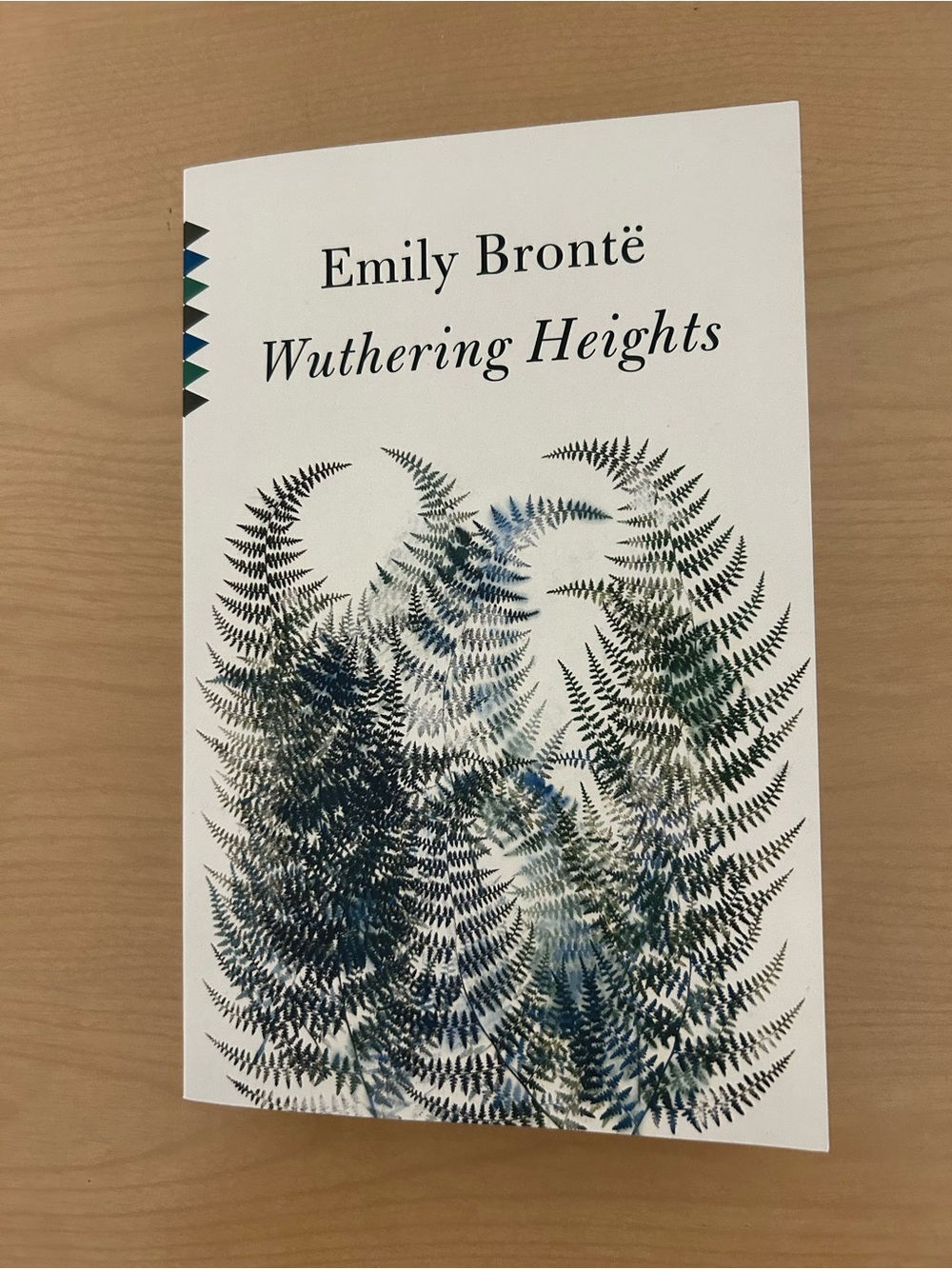 Wuthering Heights — White and Green Paperback Coffee Table Book